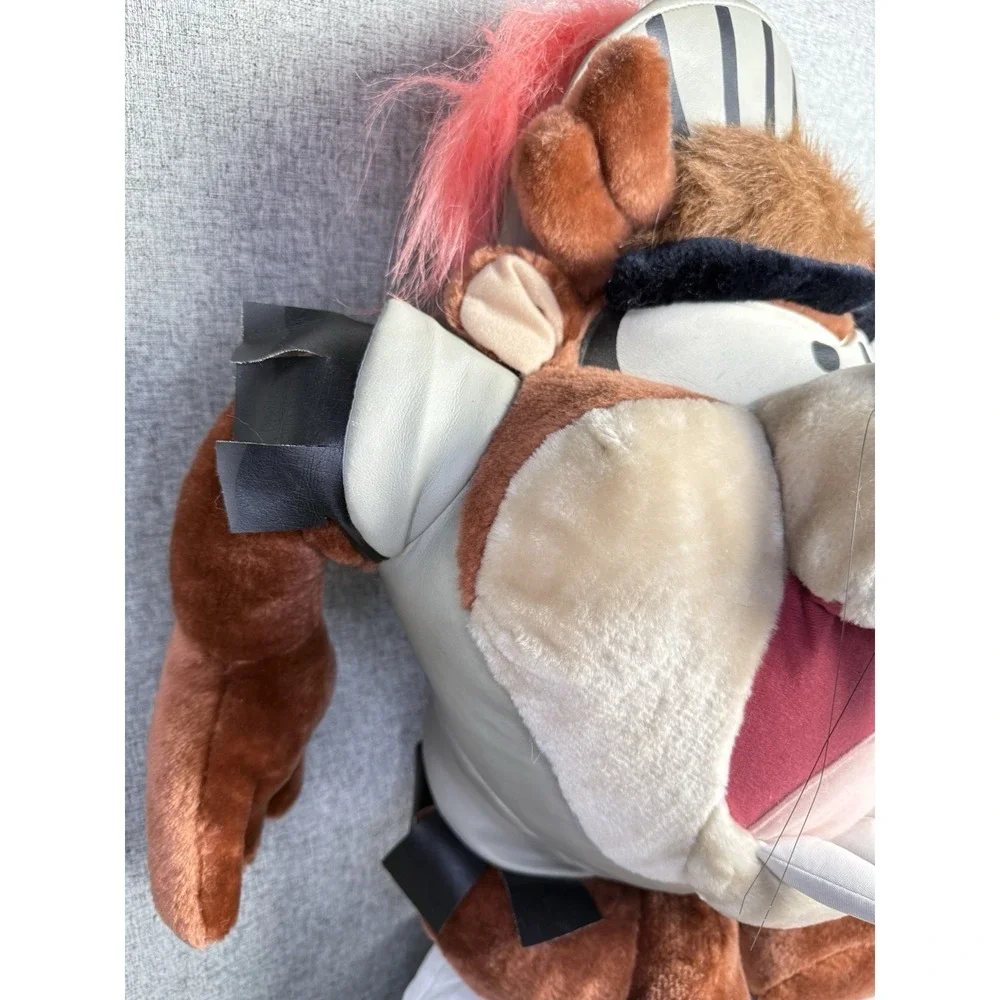 Vintage 90s Looney Tunes Taz Tazmanian Devil Roman Centurion‎ Big Plush Toy 1997
